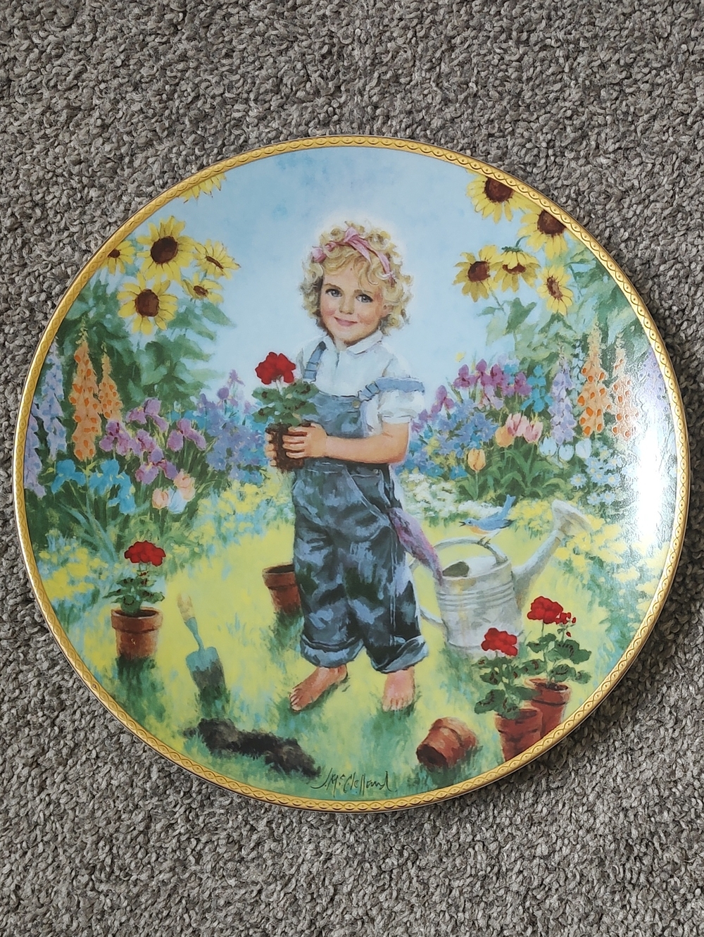 A Time To Plant 1989 Collectible Decorative Plate